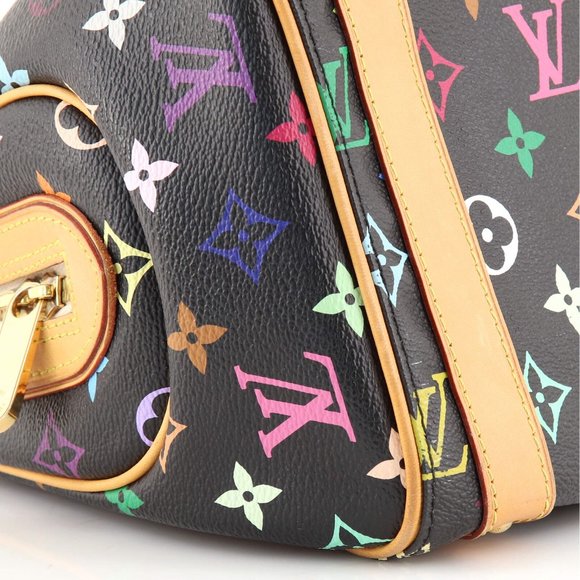 Priscilla Monogram Multicolor Black Handbag - Picture 6 of 7
